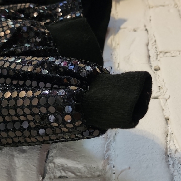 Vintage black sequin bomber 👌 - Picture 2 of 5